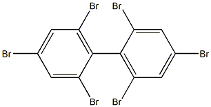 2,2',4,4',6,6'-Hexabromobiphenyl 100 μg/mL in Hexane Structure
