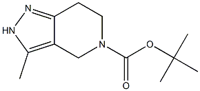 3-Methyl-2,4,6,7-tetrahydro-pyrazolo[4,3-c]pyridine-5-carboxylic acid tert-butyl ester Struktur