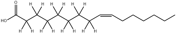 Palmitoleic Acid-d14 结构式