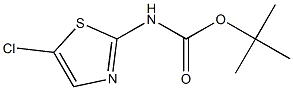 tert-butyl 5-chlorothiazol-2-ylcarbaMate 化学構造式
