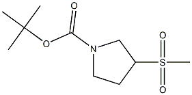 tert-butyl 3-(Methylsulfonyl)pyrrolidine-1-carboxylate Struktur