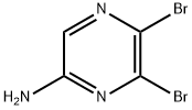 5,6-ジブロモピラジン-2-アミン 化学構造式