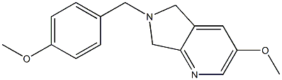3-Methoxy-6-(4-Methoxybenzyl)-6,7-dihydro-5H-pyrrolo[3,4-b]pyridine Struktur