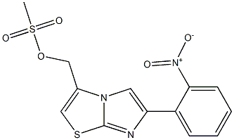 (6-(2-nitrophenyl)iMidazo[2,1-b]thiazol-3-yl)Methyl Methanesulfonate, 1093403-37-2, 结构式