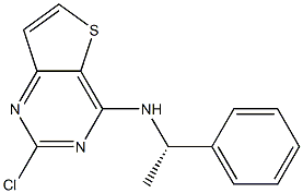 (S)-2-chloro-N-(1-phenylethyl)thieno[3,2-d]pyriMidin-4-aMine Structure