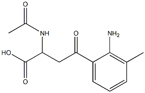 2-acetaMido-4-(2-aMino-3-Methylphenyl)-4-oxobutanoic acid Structure