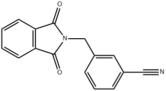 3-((1,3-dioxoisoindolin-2-yl)Methyl)benzonitrile 化学構造式
