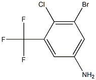 2-氯-3-溴-5胺基-三氟甲苯,,结构式