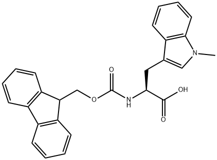 FMOC-TRP(1-ME)-OH, 1334509-86-2, 结构式