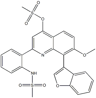 8-(benzofuran-3-yl)-7-Methoxy-2-(2-(MethylsulfonaMido)phenyl)quinolin-4-yl Methanesulfonate