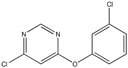 4-(3-chlorophenoxy)-6-chloropyriMidine Struktur