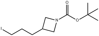 tert-butyl 3-(3-iodopropyl)azetidine-1-carboxylate Struktur