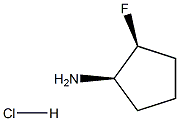 (1R,2S)-2-FluorocyclopentanaMine Hydrochloride Struktur