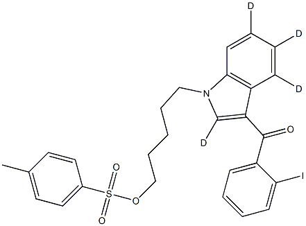 (2-Iodophenyl)[1-[5-[[(4-Methylphenyl)sulfonyl]oxy]pentyl]-1H-indol-3-yl]-Methanone-d4