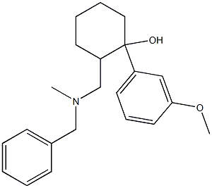 1-(3-Methoxyphenyl)-2-[[Methyl(phenylMethyl)aMino]Methyl]-cyclohexanol,1346601-74-8,结构式