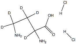 2,4-DiaMino-butanoic Acid-d5 Dihydrochloride Struktur