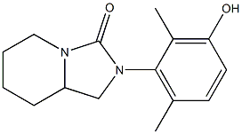 2-(2,6-ジメチル-3-ヒドロキシフェニル)-3-オキソ-2-アザインドリジジン 化学構造式
