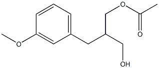 2-[(3-METHOXYPHENYL)METHYL]-1,3-PROPANEDIOL 1-ACETATE,,结构式