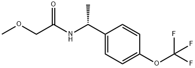 (R)-2-甲氧基-N-(1-(4-(三氟甲氧基)苯基)乙基)乙酰胺,1391496-87-9,结构式