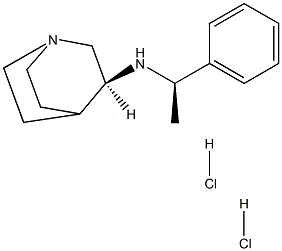 (S)-N-((R)-1-phenylethyl)quinuclidin-3-aMine (dihydrochloride) Struktur