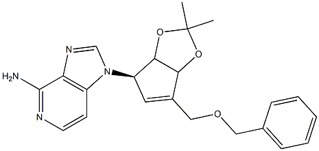 1-((4R)-6-(benzyloxyMethyl)-2,2-diMethyl-4,6a-dihydro-3aH-cyclopenta[d][1,3]dioxol-4-yl)-1H-iMidazo[4,5-c]pyridin-4-aMine Structure