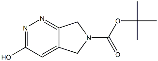 Tert-butyl 3-hydroxy-5H-pyrrolo[3,4-c]pyridazine-6(7H)-carboxylate Struktur