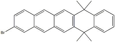 2-BroMo-7,7,12,12-tetraMethyl-7,12-dihydro-pentacene Structure