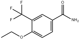4-エトキシ-3-(トリフルオロメチル)ベンズアミド 化学構造式