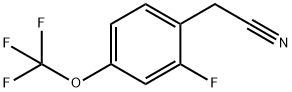 2-Fluoro-4-(trifluoroMethoxy)phenylacetonitrile, 97% Structure