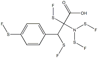 4-五氟硫代-DL-苯丙酸胺,97%, , 结构式