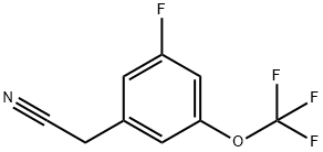 3-氟-5-(三氟甲氧基)苯基乙腈, 1352999-52-0, 结构式