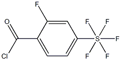 2-Fluoro-4-(pentafluorothio)benzoyl chloride, 97% Structure