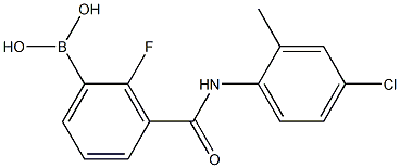 3-(4-Chloro-2-MethylphenylcarbaMoyl)-2-fluorobenzeneboronic acid, 97% 结构式