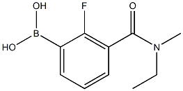 3-[Ethyl(Methyl)carbaMoyl]-2-fluorobenzeneboronic acid, 97% Struktur