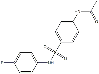 4-乙酰胺基-N-(4-氟苯基)苯磺酰胺,97%, , 结构式