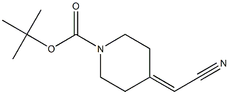 tert-butyl 4-(cyanoMethylene)piperidine-1-carboxylate Struktur