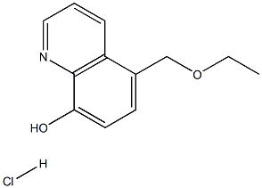5-(乙氧基甲基)-8-羟基喹啉盐酸盐, 1418117-78-8, 结构式