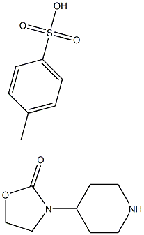3-Piperidin-4-yl-oxazolidin-2-one, toluene-4-sulfonic acid salt Structure