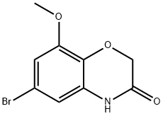 6-BROMO-8-METHOXY-2H-BENZO[B][1,4]OXAZIN-3(4H)-ONE Struktur