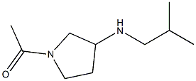 1-ACETYL-3-(ISOBUTYLAMINO)PYRROLIDINE Struktur