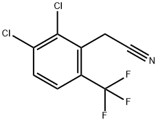 2,3-DICHLORO-6-(TRIFLUOROMETHYL)PHENYLACETONITRILE Structure