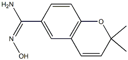 (E)-N'-HYDROXY-2,2-DIMETHYL-2H-CHROMENE-6-CARBOXAMIDINE 结构式