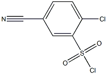 2-chloro-5-cyanophenylsulfonyl chloride Structure