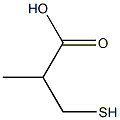 (2RS)-2-Methyl-3-sulphanylpropanoic Acid Struktur