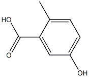 2-甲基-5-羟基苯甲酸, , 结构式