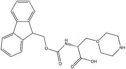 FMoc-3-(1-Morpholinyl)-D-alanine Struktur
