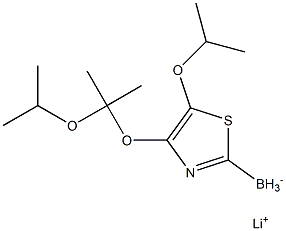 Lithium triisopropoxy(thiazol-2-yl)borate Structure