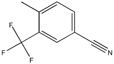 2-甲基-5-氰基三氟甲苯 结构式
