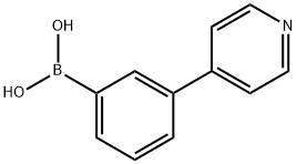 3-(pyridin-4-yl)phenylboronic acid Structure