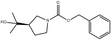 (R)-2-(N-Cbz-3-pyrrolidinyl)-2-propanol Struktur